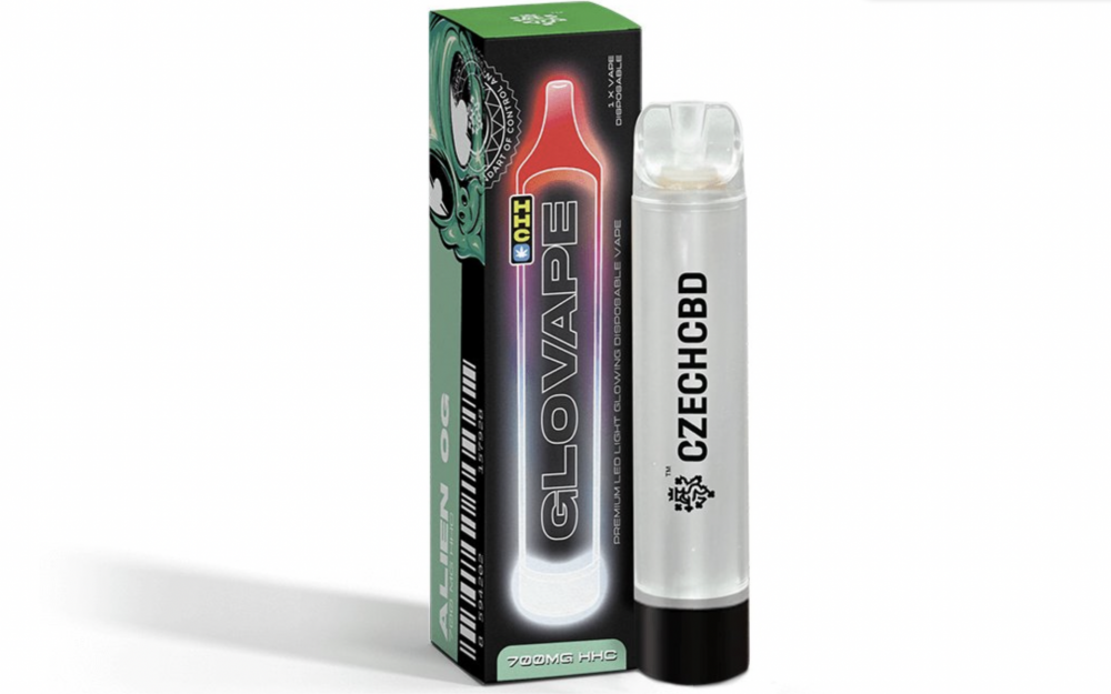 Czech CBD Glo Vape Buitenaardse OG, 700 mg HHC, 1,5 ml