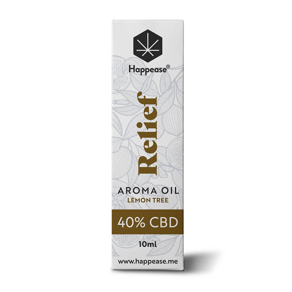 Happease Relief CBD Oil Lemon Tree, 40% CBD, 4000 mg, 10 ml