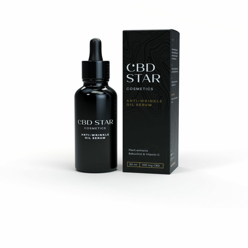 CBD Star Anti-rimpel olieserum, 100 mg CBD, 30 ml