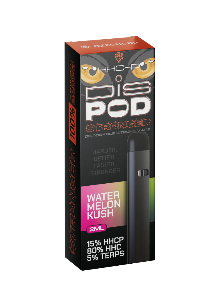 Czech CBD HHCP Vape Pen Sterker disPOD Watermelon Kush 15% HHCP, 80% HHC, 2 ml