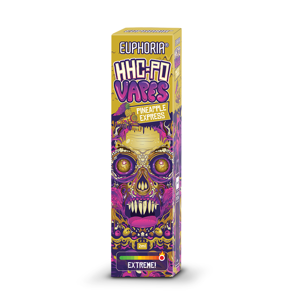 Euphoria HHCPO Wegwerpvape-pen Ananas Express, 85% HHCPO, 2 ml