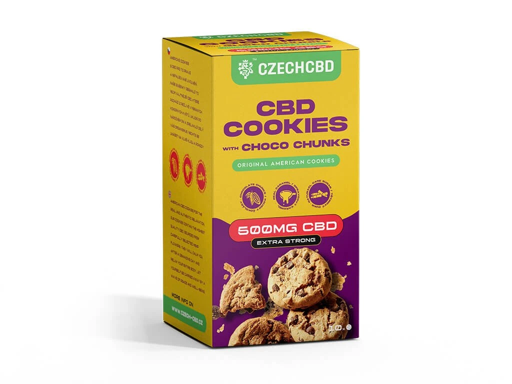 Czech CBD CBD sušienky, 500 mg CBD, 10 ks