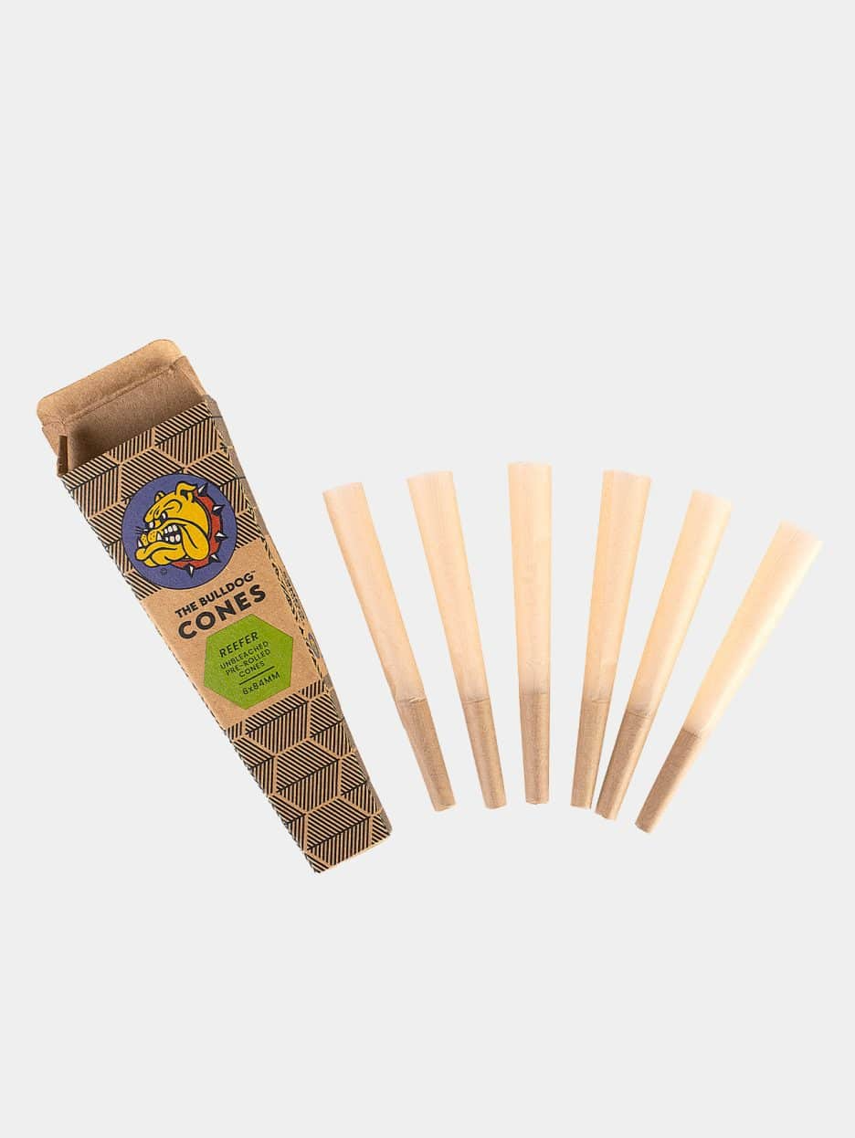 The Bulldog Reefer 6 Unbleached Cones