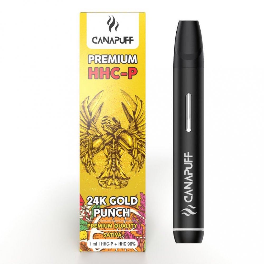 CanaPuff 24K GOLD PUNCH 96 % HHC-P - Wegwerp vape pen, 1 ml