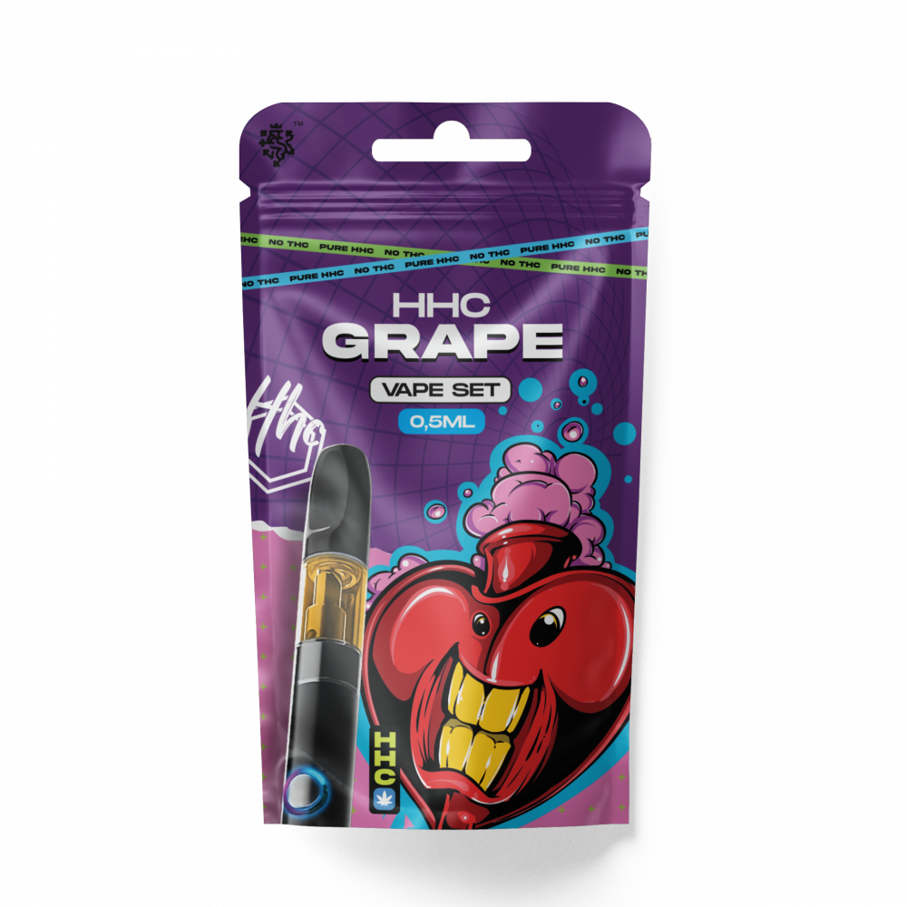Czech CBD HHC Set Batterij + Patroon Druif, 94 %, 0,5 ml