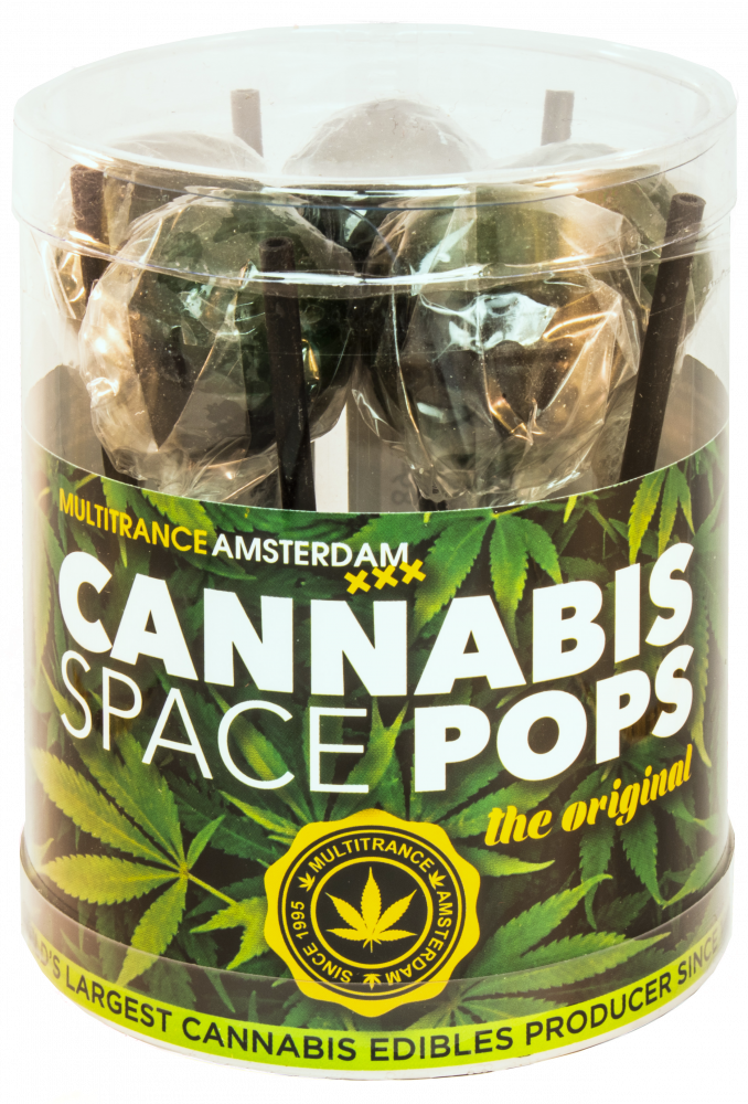 Cannabis Space Pops – Geschenkdoos (10 Lollies), 24 dozen in een doos, 4320 g