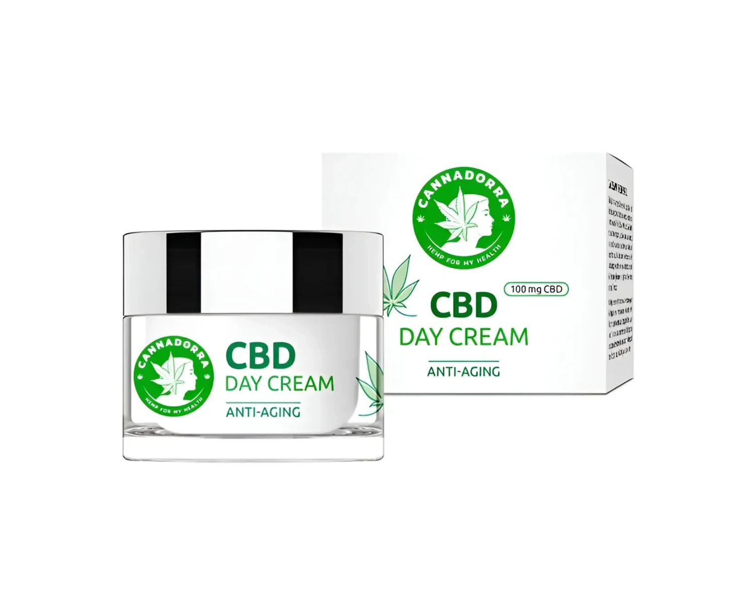 Cannadorra CBD denný krém, 100 mg CBD, 50 ml