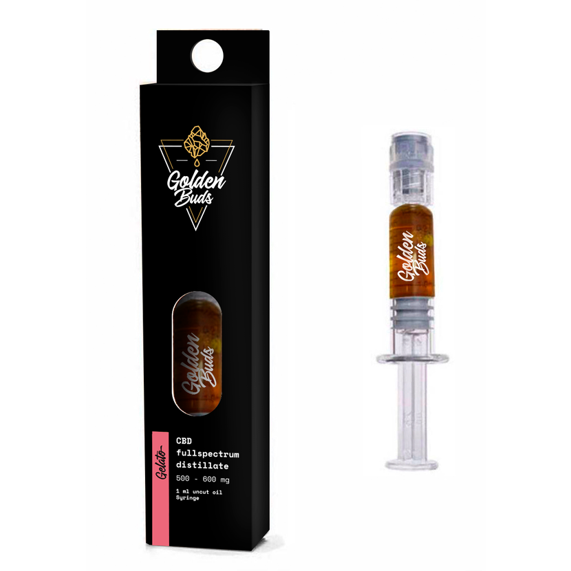 Golden Buds CBD-concentraat Gelato in spuit, 60%, 1 ml, 600 mg