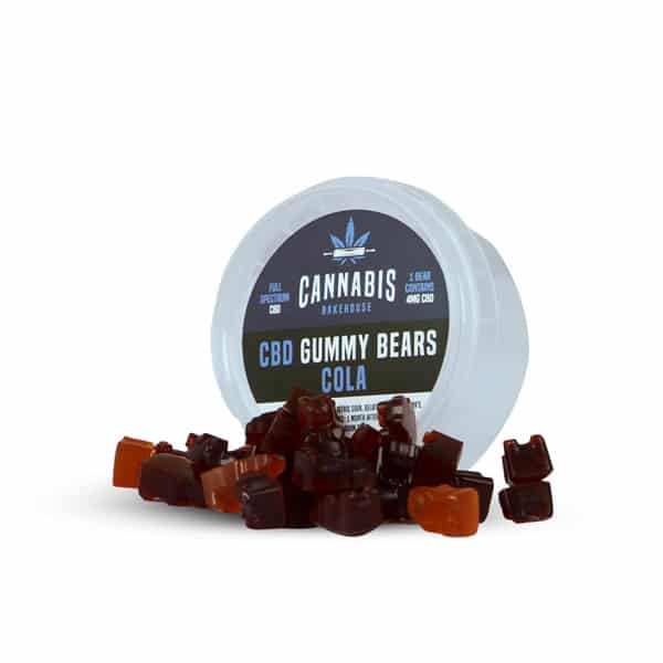 Cannabis Bakehouse CBD Gummi Bears - Cola, 22 ks x 4 mg CBD, 30 g