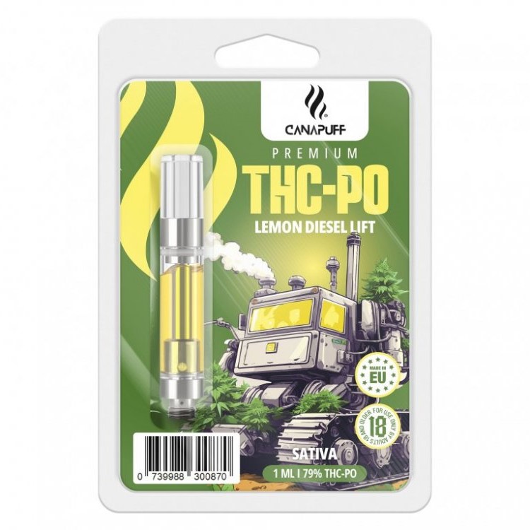 CanaPuff THCPO Kartusche Lemon Diesel Lift, THCPO 79%, 1 ml