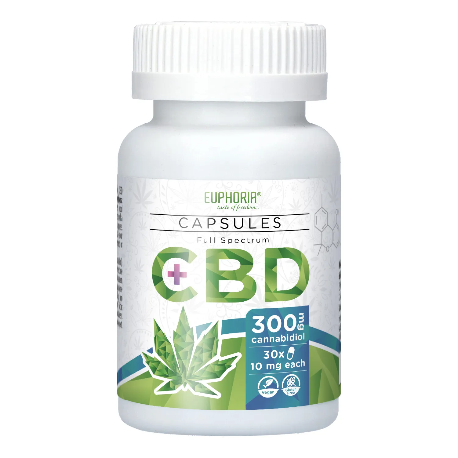 Euphoria Konopné CBD gelové kapsle 30x10 mg, 300 mg