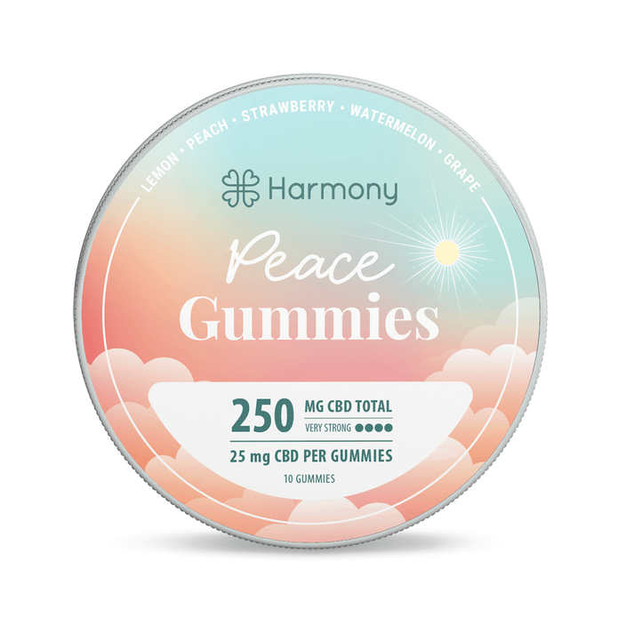 Harmony Peace CBD Gummies, 10 stuks, 250 mg CBD