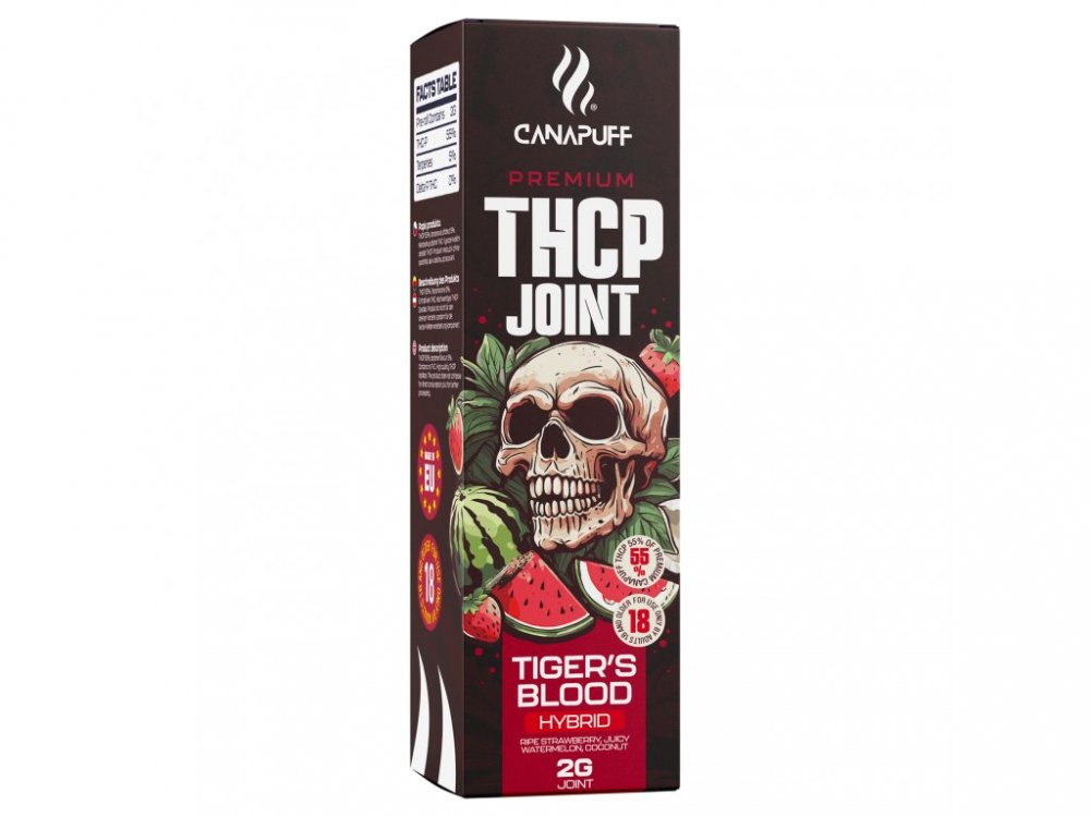 CanaPuff THCp voorgedraaide joints Tiger's Blood 55%, 2 g