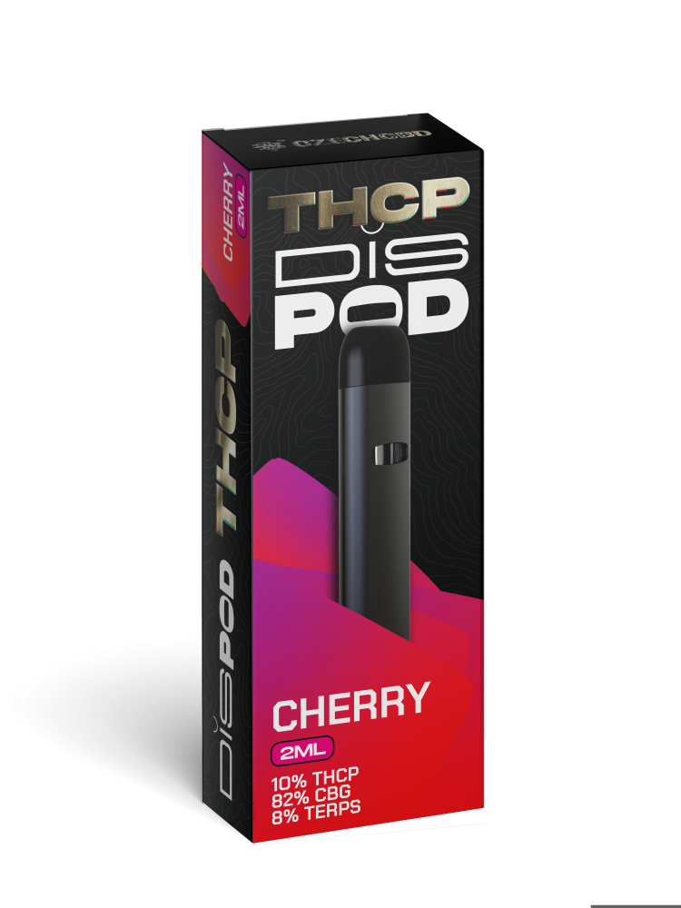 Czech CBD THCP Vape Pen disPOD Kersen 10% THCP, 82% CBG, 2 ml