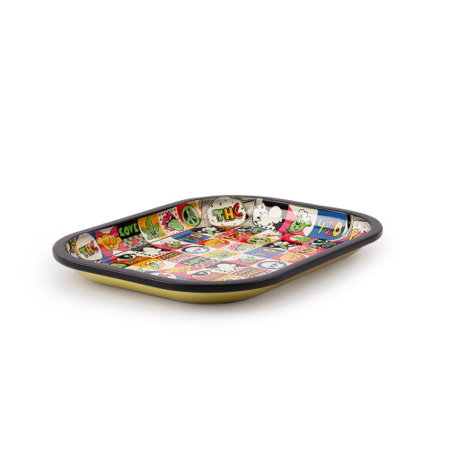 Euphoria Kovová rolovacia podložka Small Groovy - 180 x 140 mm
