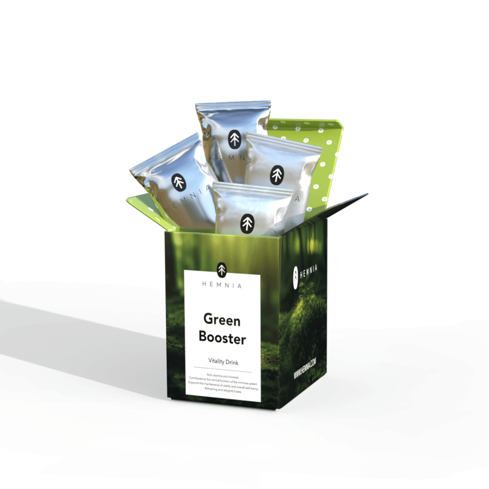 Hemnia Green Booster - Vitality nápoj so superpotravinami, 30 vrecúšok, 300 g