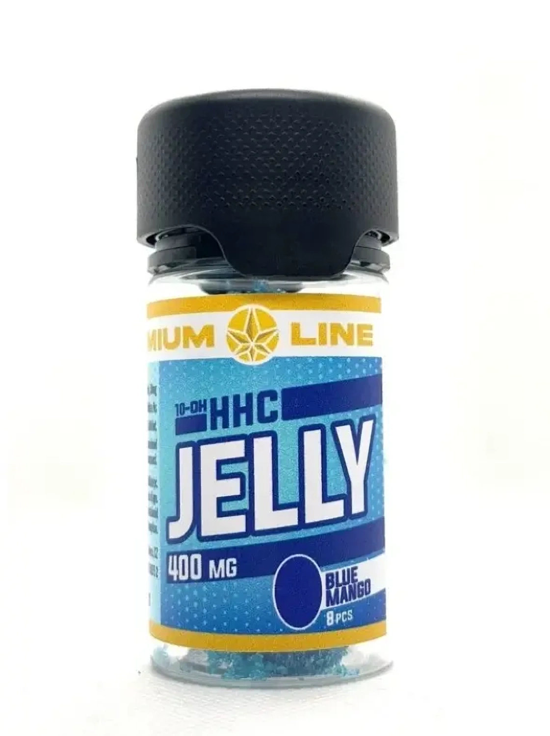 Czech CBD 10-OH-HHC Jelly Blaue Mango, Premiumlinie, 400 mg, 8 Stück