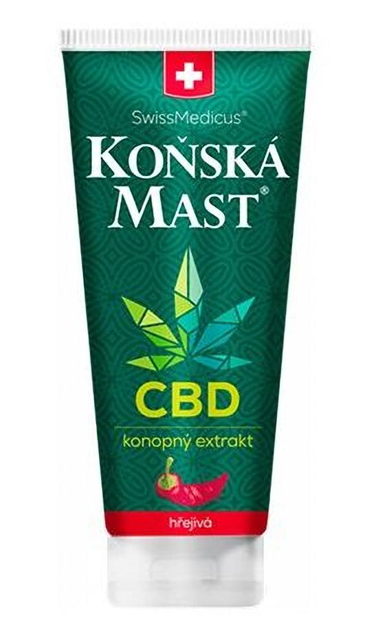 SwissMedicus Koňská mast s CBD hřejivá, 200 ml