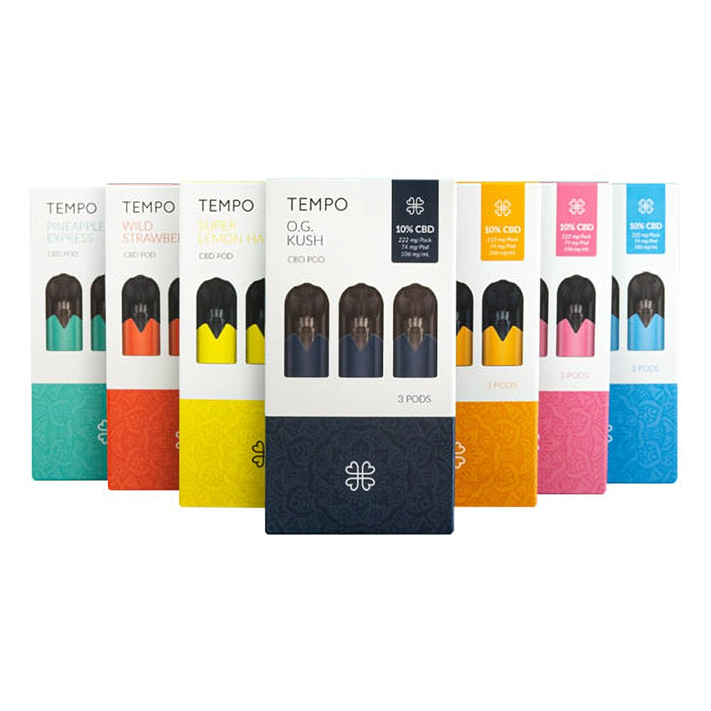 Harmony Tempo Set Vape Pen + 2226 mg CBD, 21 stuks, 7 smaken x 318 mg, 1 ml