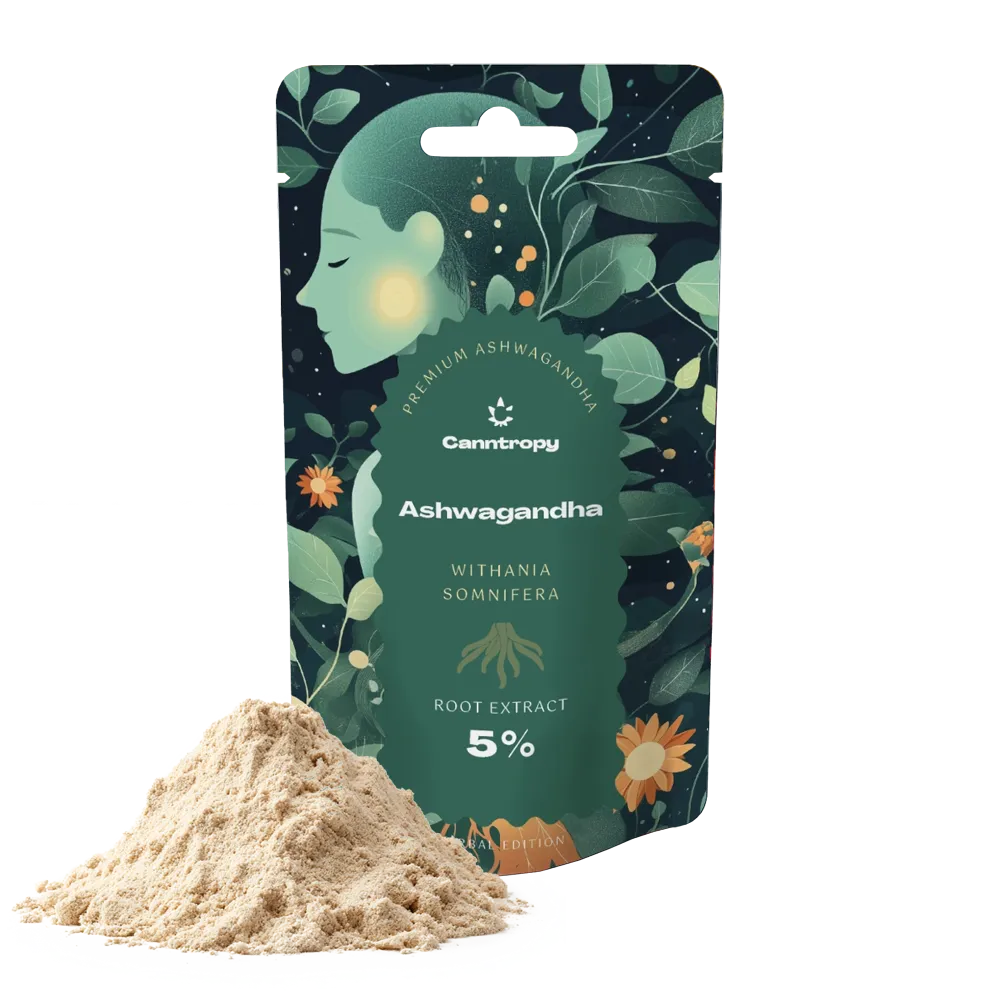 Canntropy Ashwagandha (Withania somnifera) Extrakt 5%, 5 g - 100 g 25 gramov