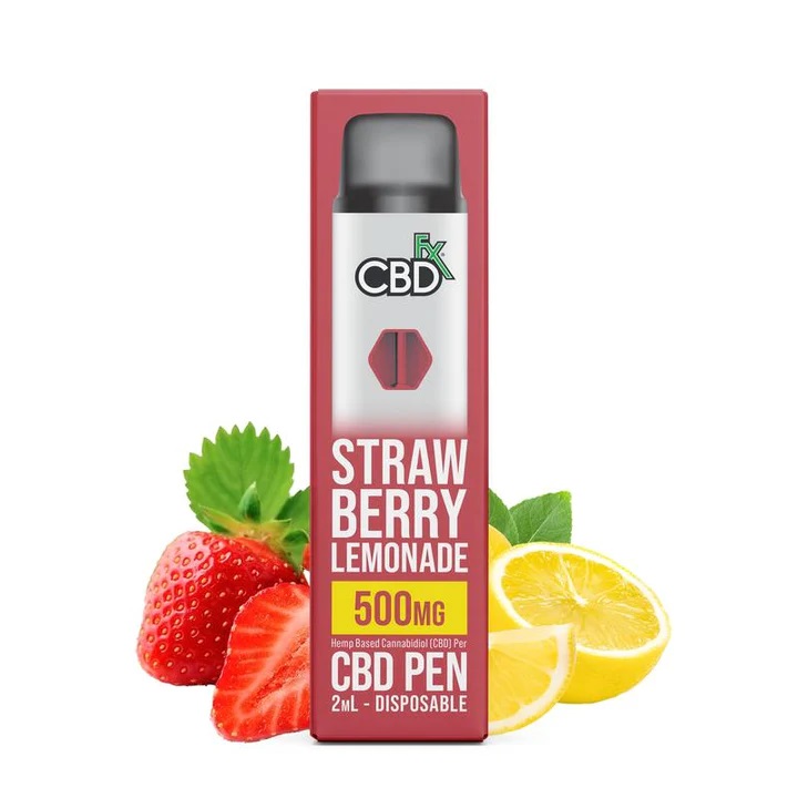 CBDfx Aardbeienlimonade CBD Vape-pen 500 mg CBD, 2 ml
