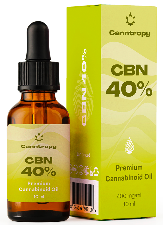 Canntropy CBN prémiový kanabinoidný olej - 40 %, 4000 mg, 10 ml