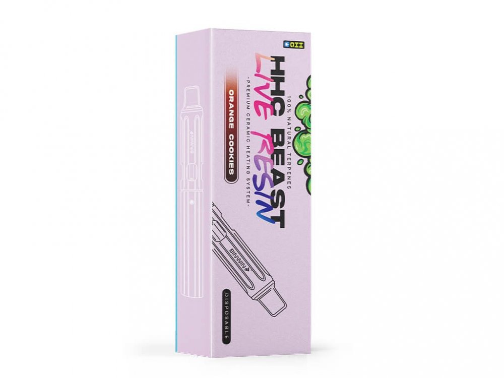 Czech CBD HHC Vape BEAST Oranje Koekjes Live Hars, 94%, 1 ml