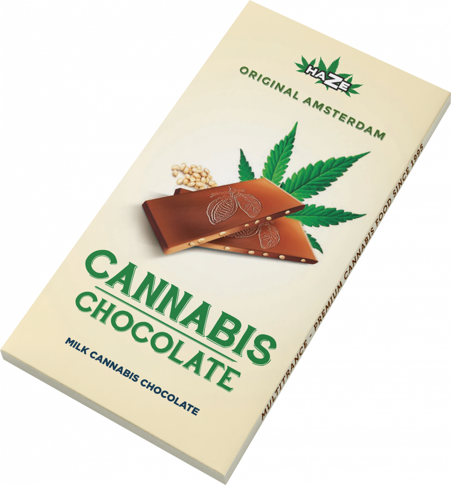 HaZe Cannabis Mléčná čokoláda, 80 g