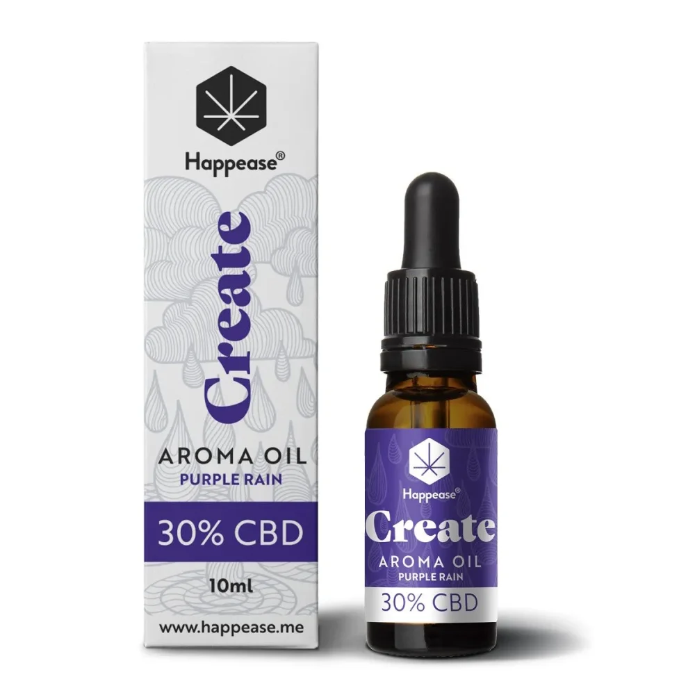 Happease Create CBD olej Purple Rain, 30 % CBD, 3000 mg, 10 ml