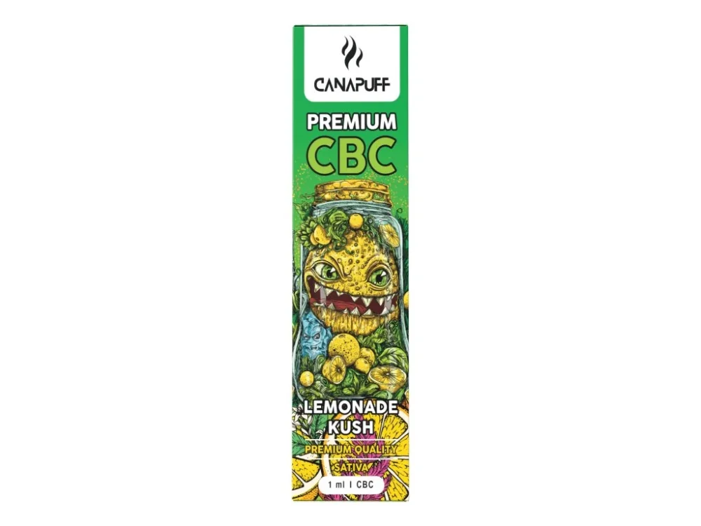 CanaPuff CBC Jednorazové pero LEMONADE KUSH, CBC 79 %, 1 ml