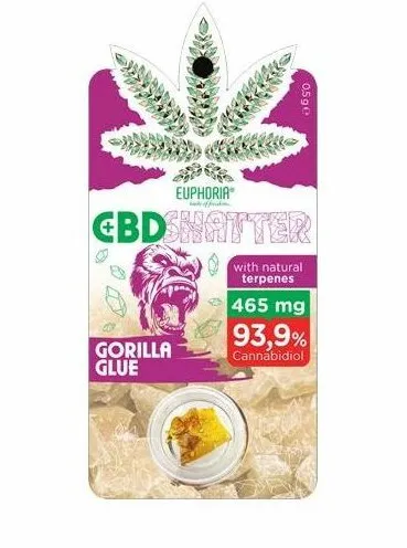 Euphoria Shatter Gorila Glue (93 mg až 465 mg CBD) 465 mg