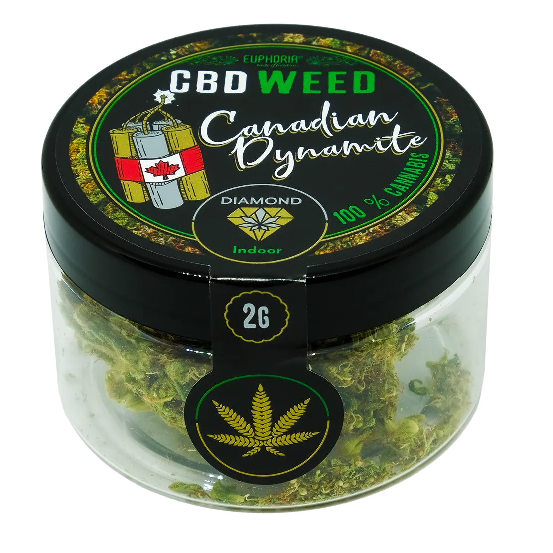 Euphoria CBD Weed Diamond Canadian Dynamite, 2 gramy