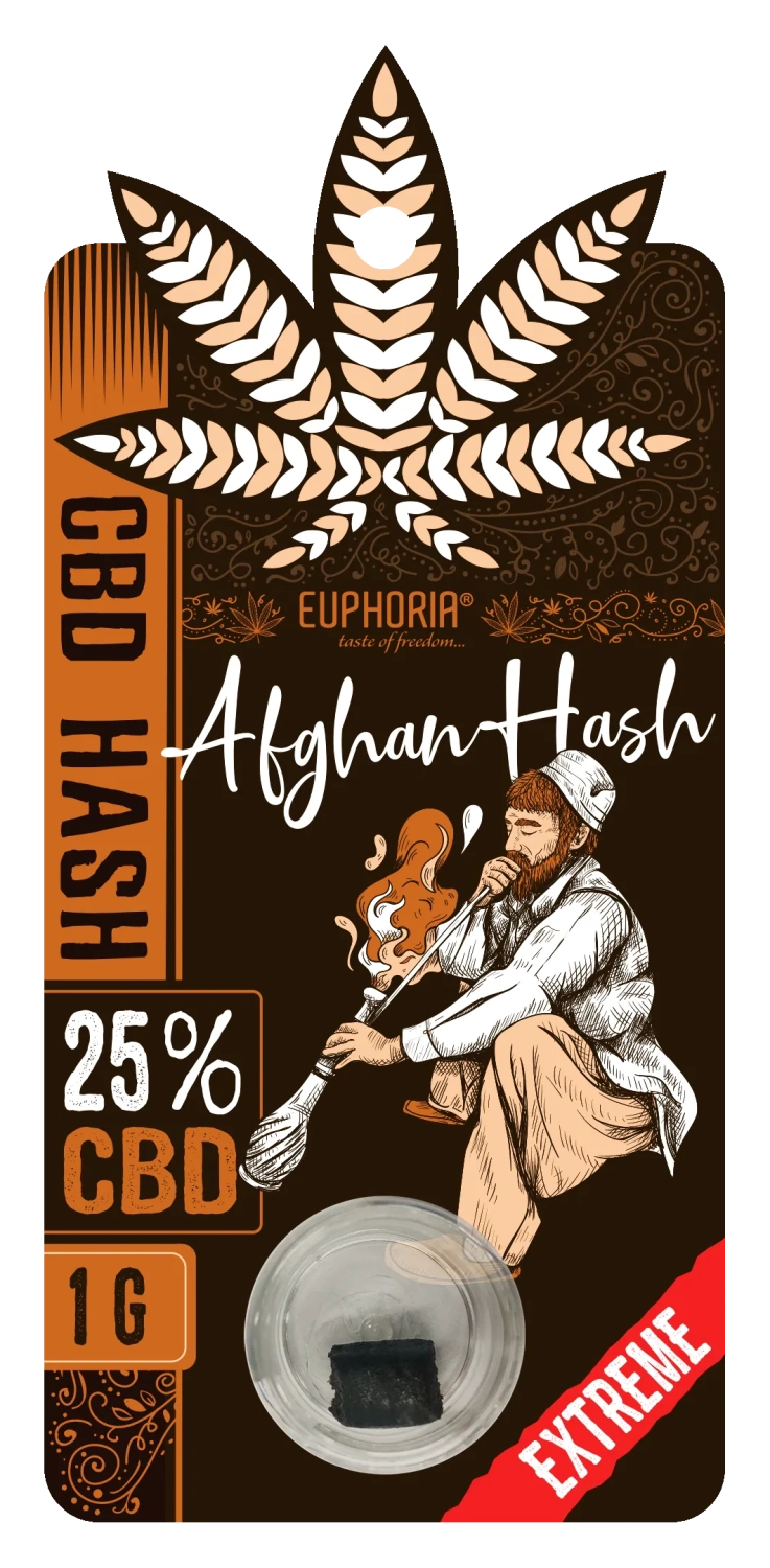 Euphoria CBD Hash Afghan 25 % CBD, 1 g