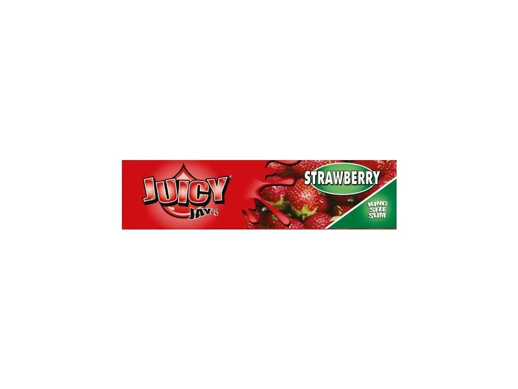 Juicy Jay´s King Size - Strawberry Balící papírky