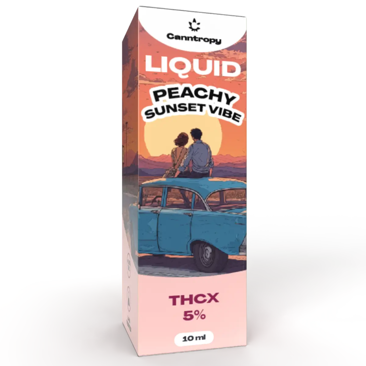 Canntropy THCX Liquid Peachy Sunset Vibe, THCX 5%, 10 ml