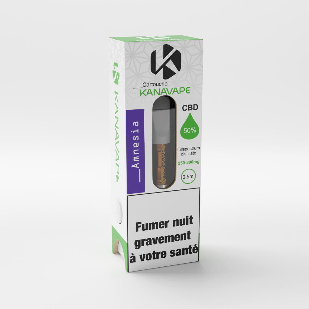 Kanavape Amnesia Patroon 50% CBD, 0,5 ml, 250 mg