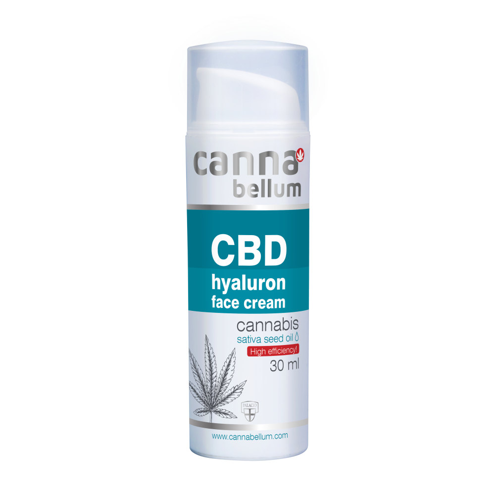 Cannabellum CBD pleťový krém s kyselinou hyaluronovou, 30ml