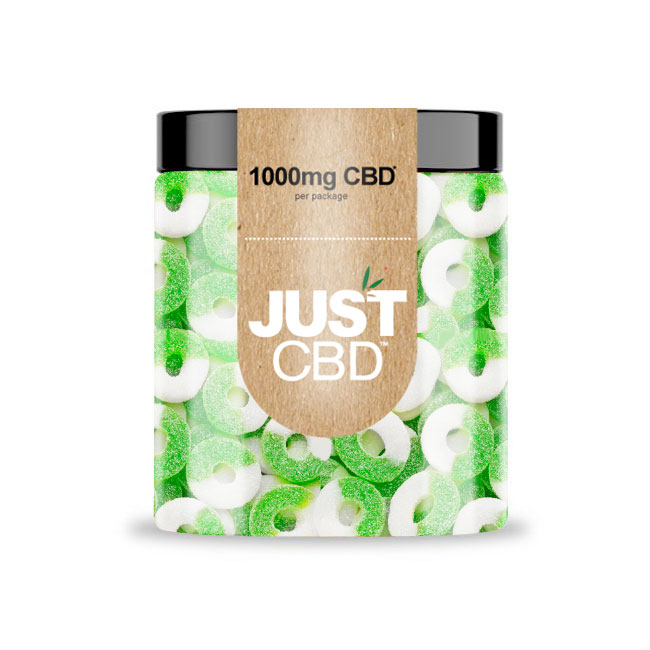 JustCBD Gummies Appelringen 250 mg - 3000 mg CBD