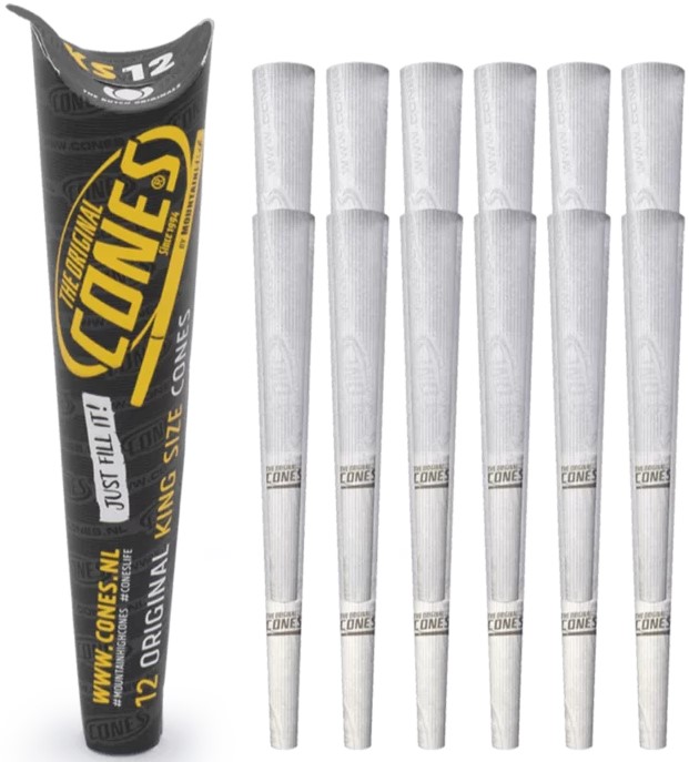 The Original Cones, Cones Origineel Kingsize 12x papieren pakket