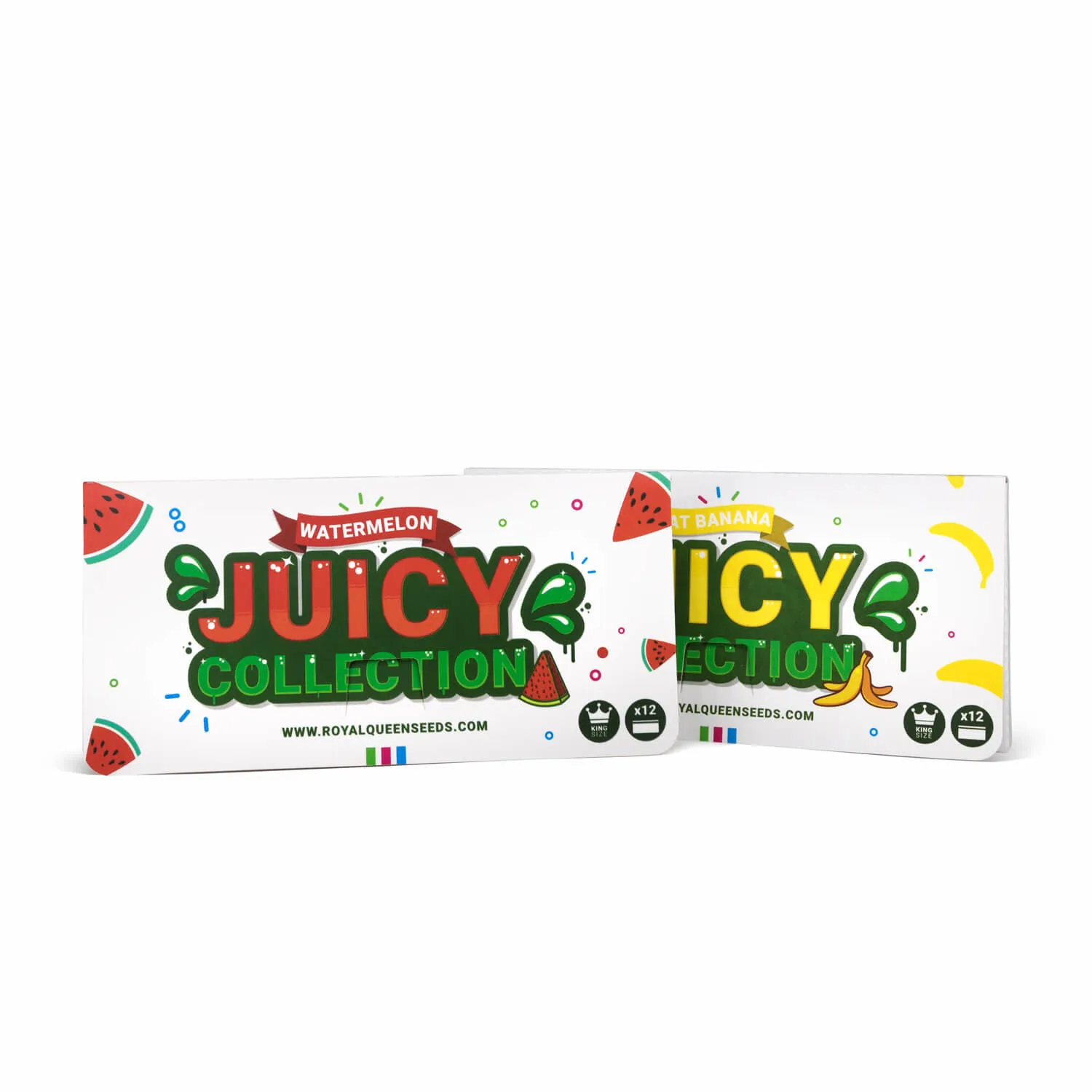 Royal Queen Seeds Potlačený organický rolovací papier, 110x54 mm Melón