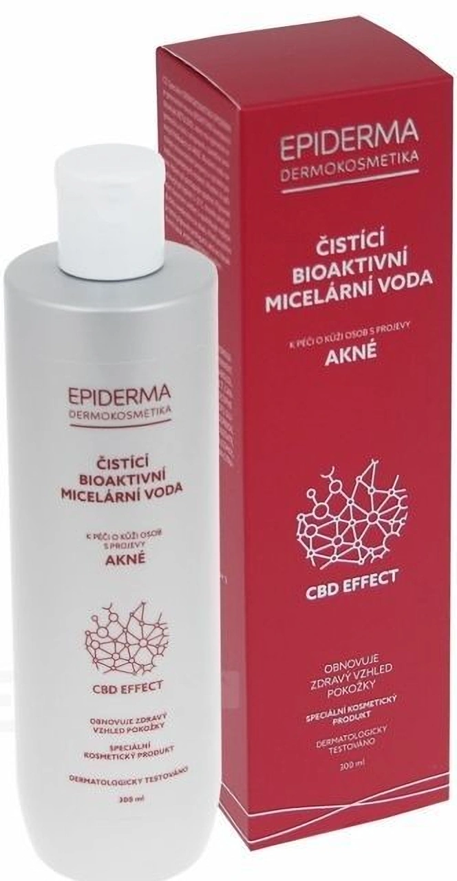 Epiderma bioaktivní CBD micelární voda při akné, 300 ml