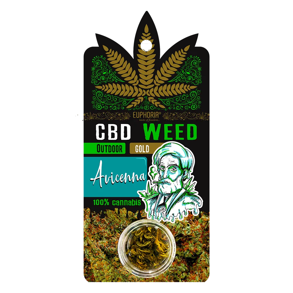Euphoria CBD Weed Gold Avicenna Outdoor, 0,7 g
