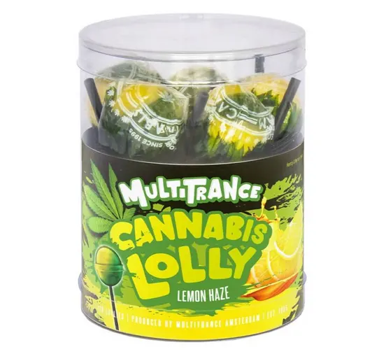 Cannabis Lemon Haze lízatká – darčeková krabička (10 lízatiek)