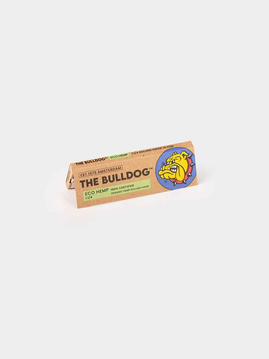 The Bulldog 1 1/4 certifikované organické konopné papieriky na šúľanie