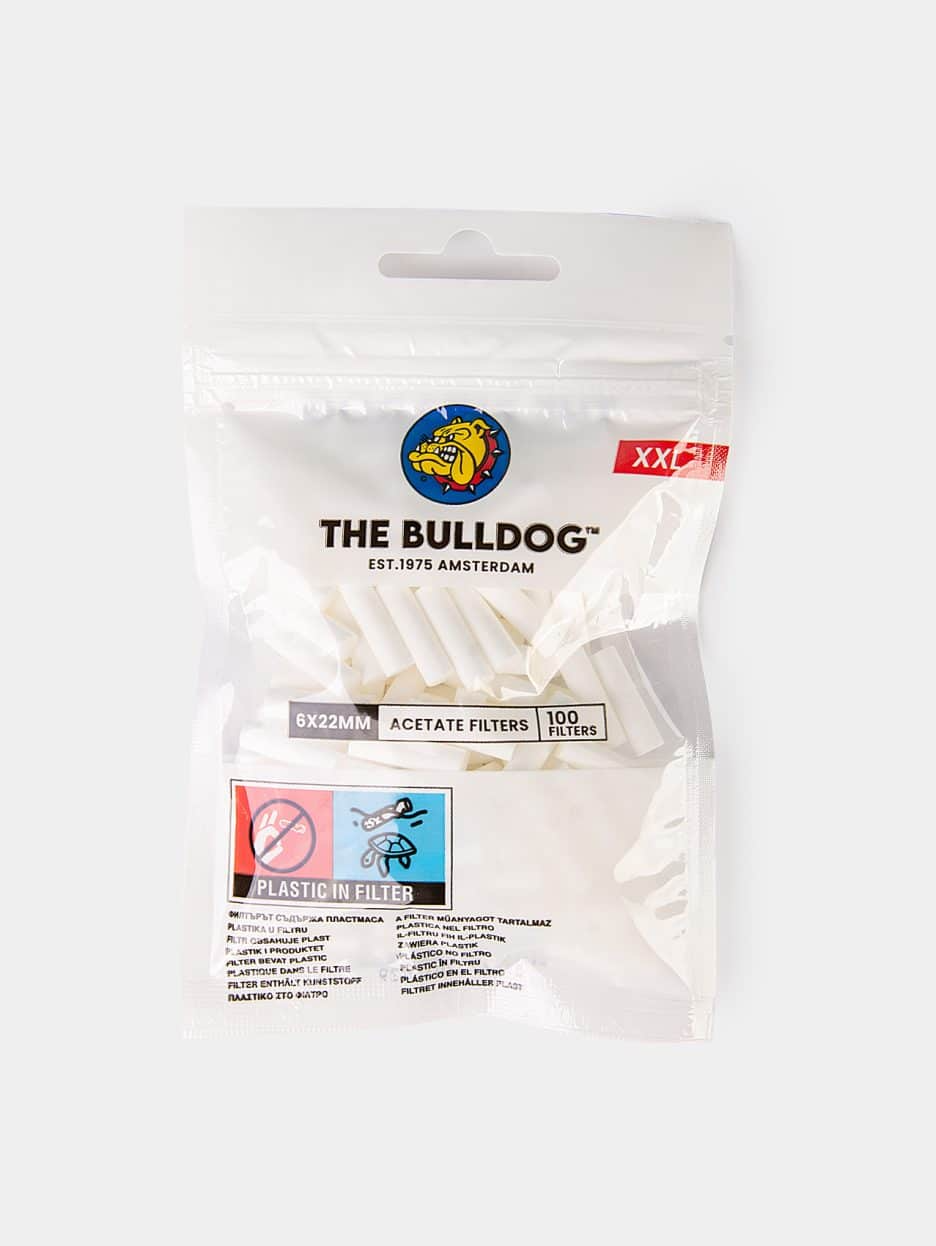 The Bulldog acetátové filtre XXL 100 ks