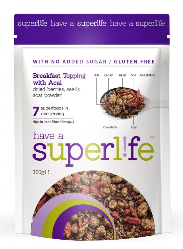 Superlife Originele ontbijttopping + Açai 300g