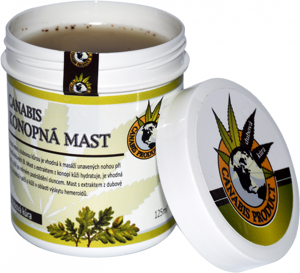 Canabis Product konopná masť s dubovou kôrou, 250 ml