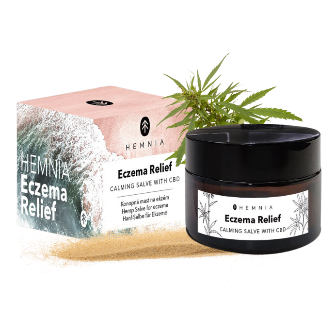 Hemnia Eczema Relief - Univerzálny konopný masť na ekzém, 250 mg CBD, 50 ml