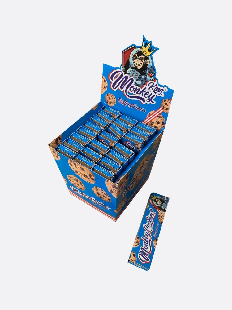 Monkey King Nebielené papieriky na rolovanie s vôňou sušienok s nástavcami (vôňa sušienok)