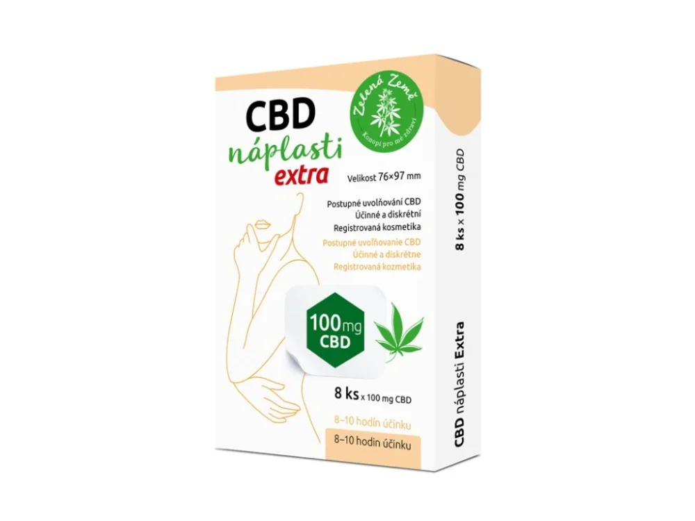 Zelena Zeme CBD-pleisters Extra 8 stuks